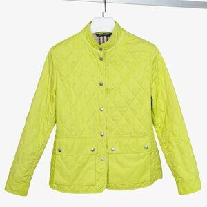Burberry Neon Yellow Quilted Short Jacket